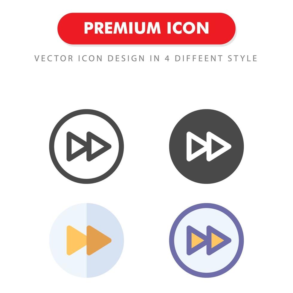 nächstes Icon Pack isoliert auf weißem Hintergrund. für Ihr Website-Design, Logo, App, UI. Vektorgrafiken Illustration und bearbeitbarer Strich. eps 10. vektor