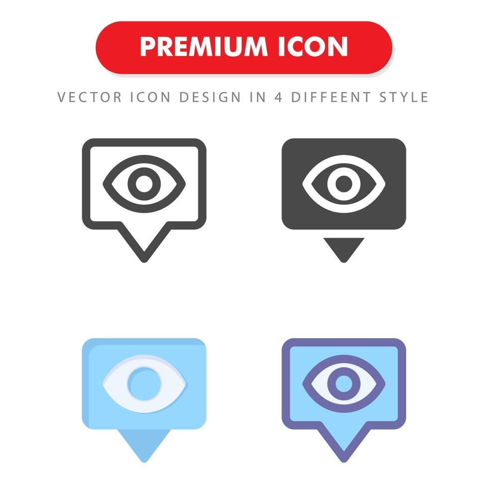 Ansicht Icon Pack isoliert auf weißem Hintergrund. für Ihr Website-Design, Logo, App, UI. Vektorgrafiken Illustration und bearbeitbarer Strich. eps 10. vektor