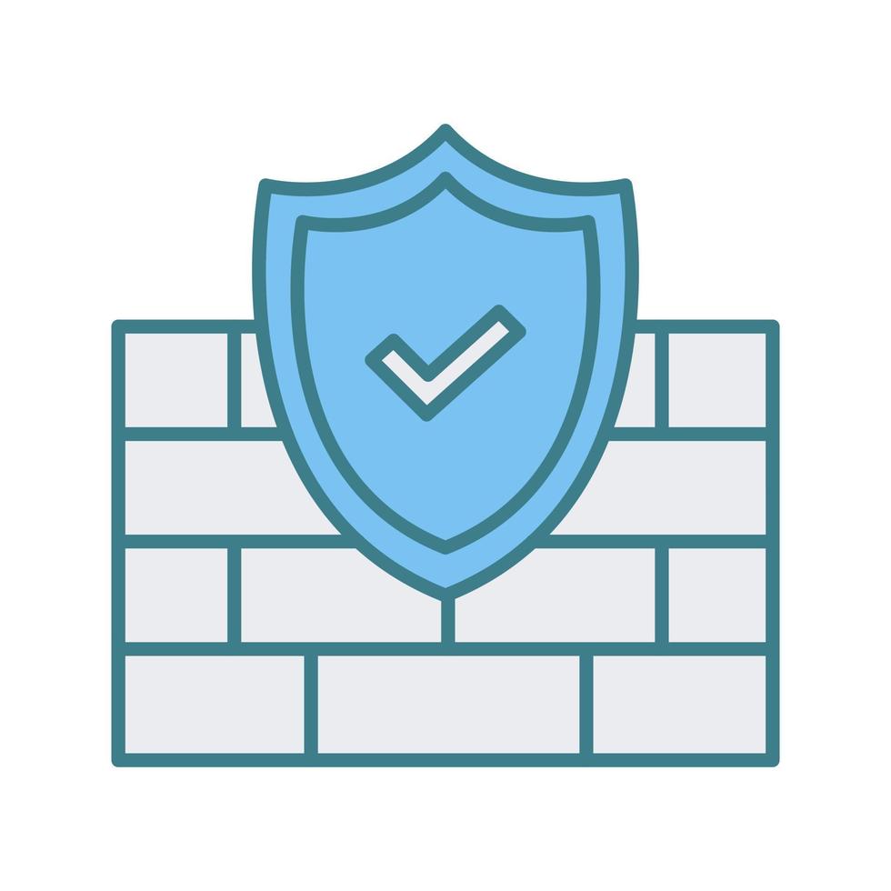 Firewall-Vektor-Symbol vektor