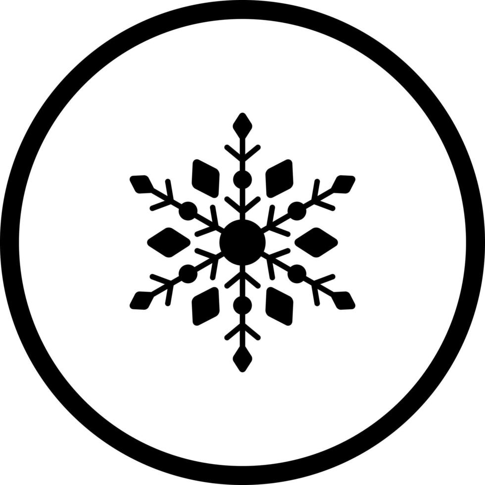 Schnee Flocke einzigartig Vektor Symbol