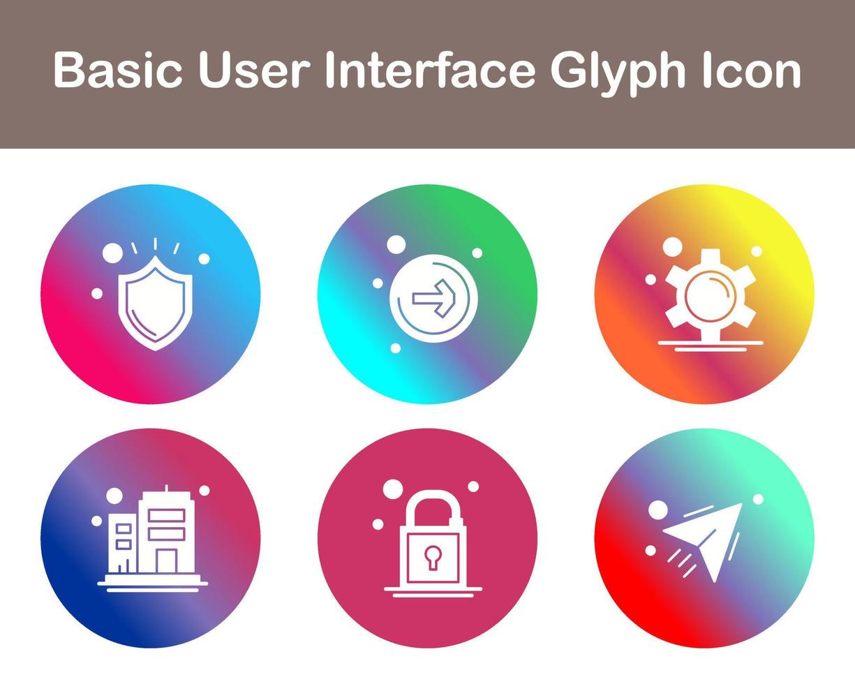 Basic Benutzer Schnittstelle Vektor Symbol einstellen