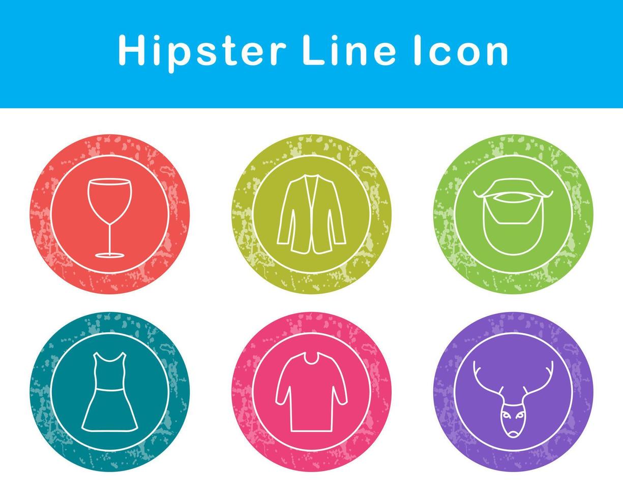 Hipster Vektor Symbol einstellen