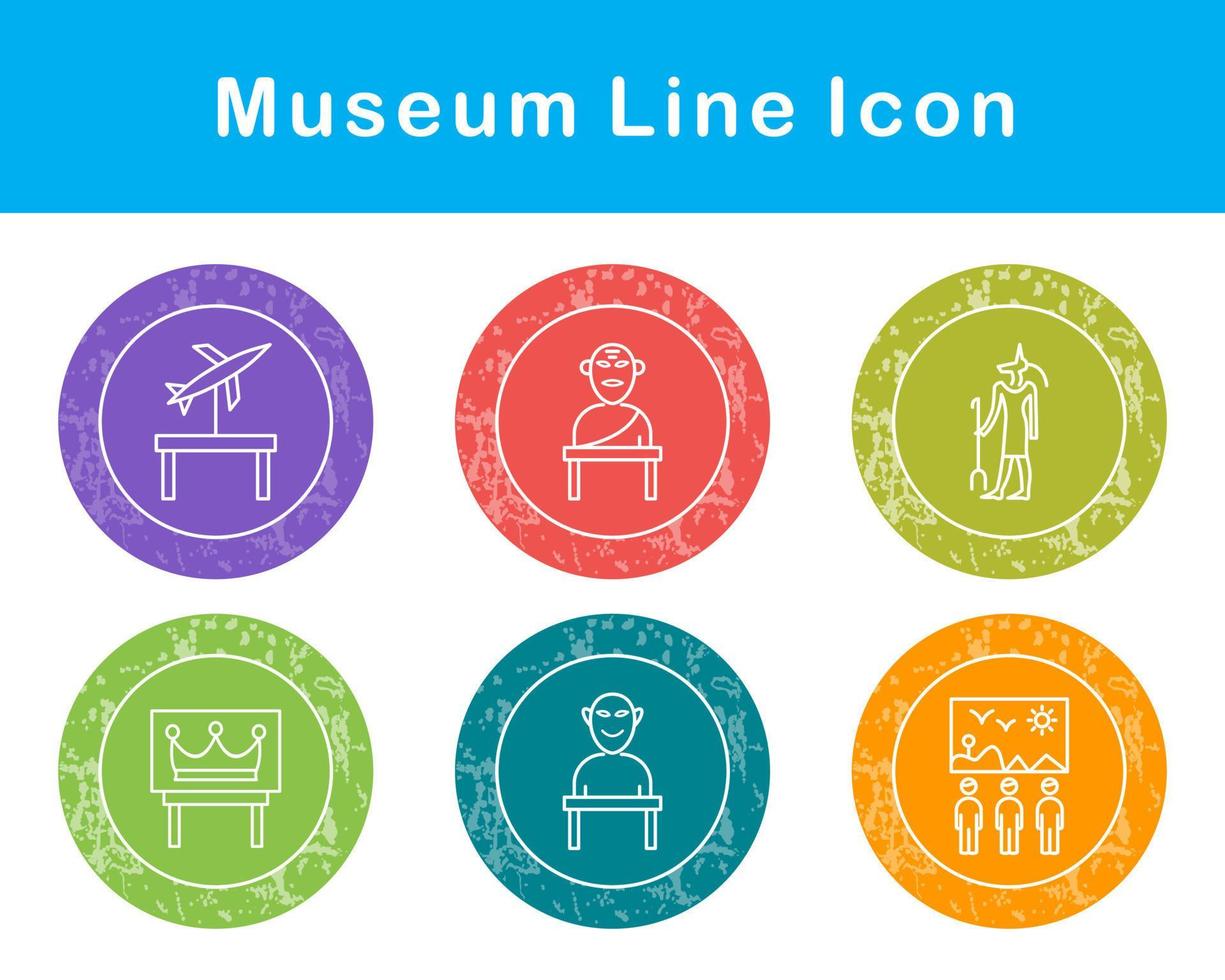 Museum Vektor Symbol einstellen