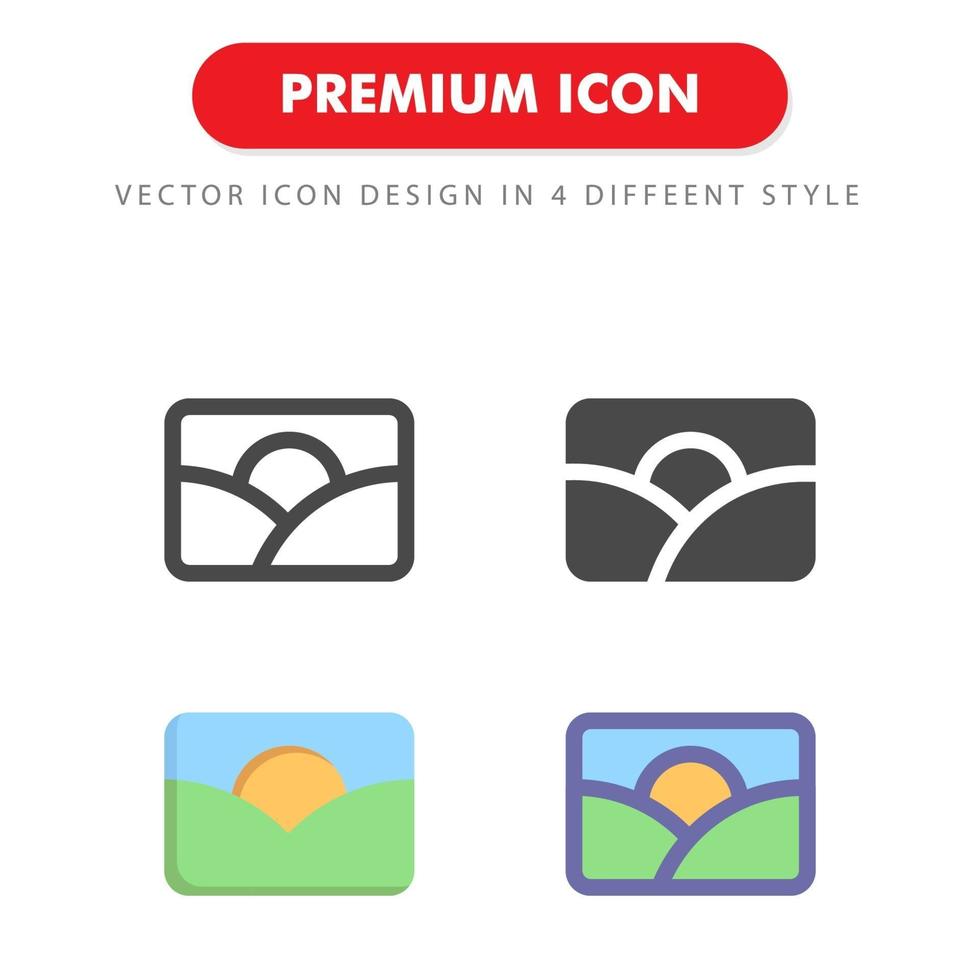 bild ikon pack isolerad på vit bakgrund. för din webbdesign, logotyp, app, ui. vektorgrafikillustration och redigerbar stroke. eps 10. vektor
