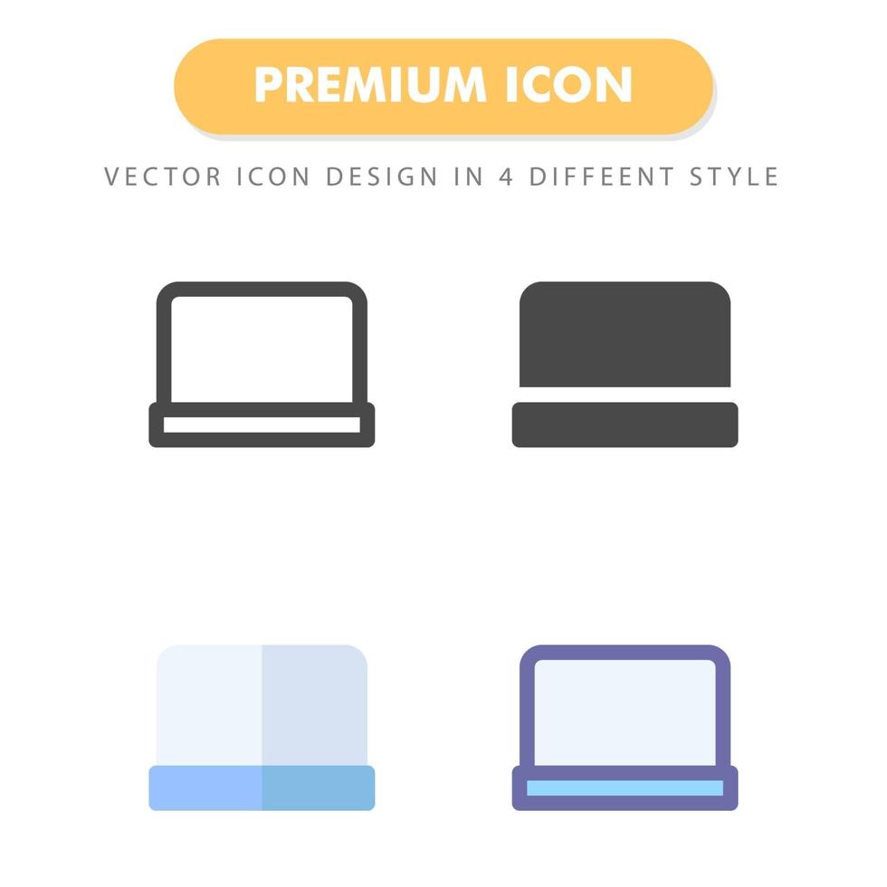 laptop ikon pack isolerad på vit bakgrund. för din webbdesign, logotyp, app, ui. vektorgrafikillustration och redigerbar stroke. eps 10. vektor