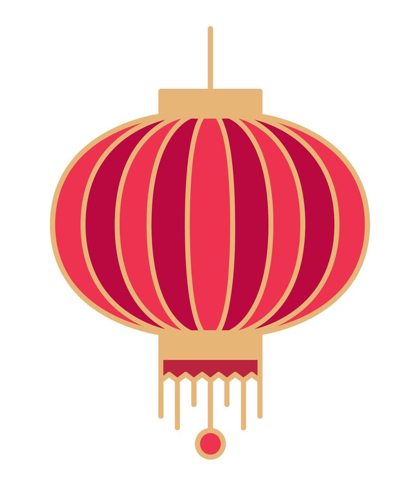 rote chinesische lampe vektor