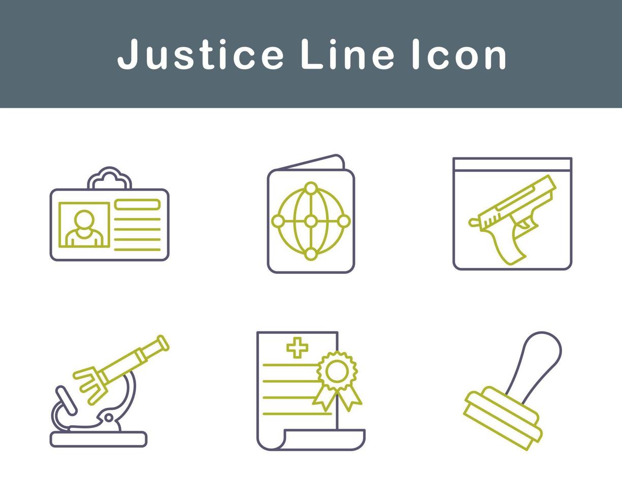 rättvisa vektor ikon uppsättning