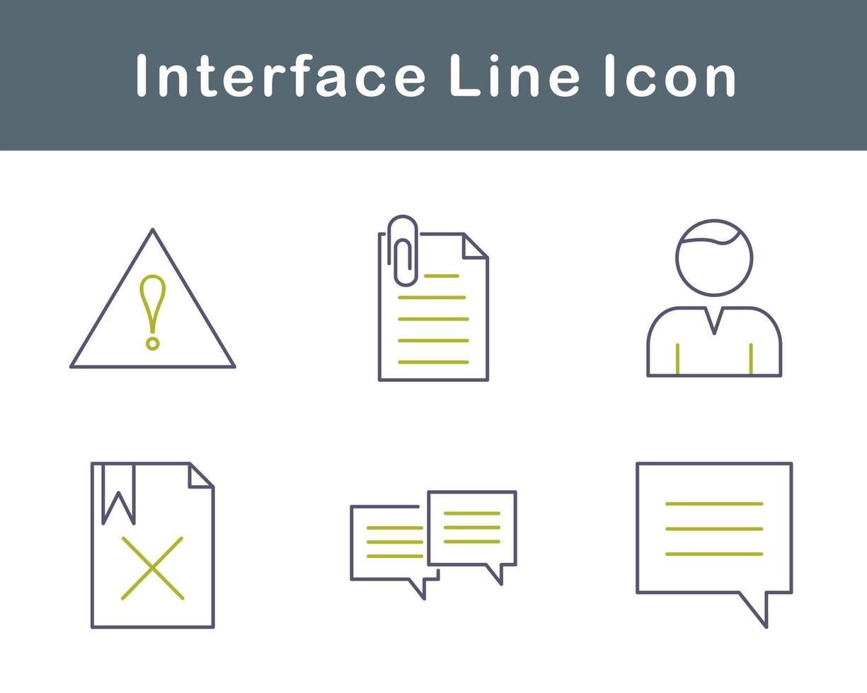 gränssnitt vektor ikon uppsättning
