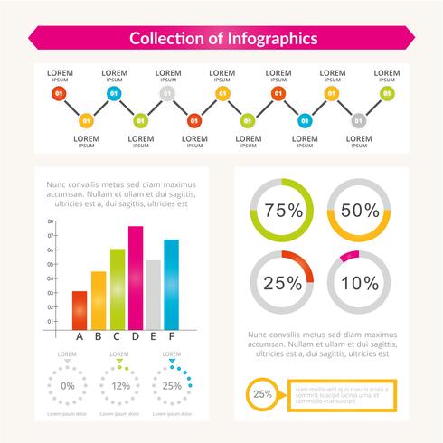 Vektor spezielle Infografiken Sammlung