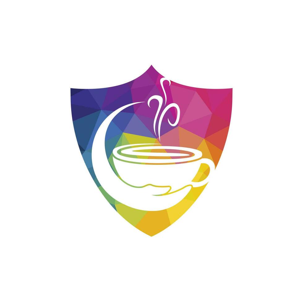 gesund Kaffee und Tee Pflege Vektor Logo Design Vorlage.