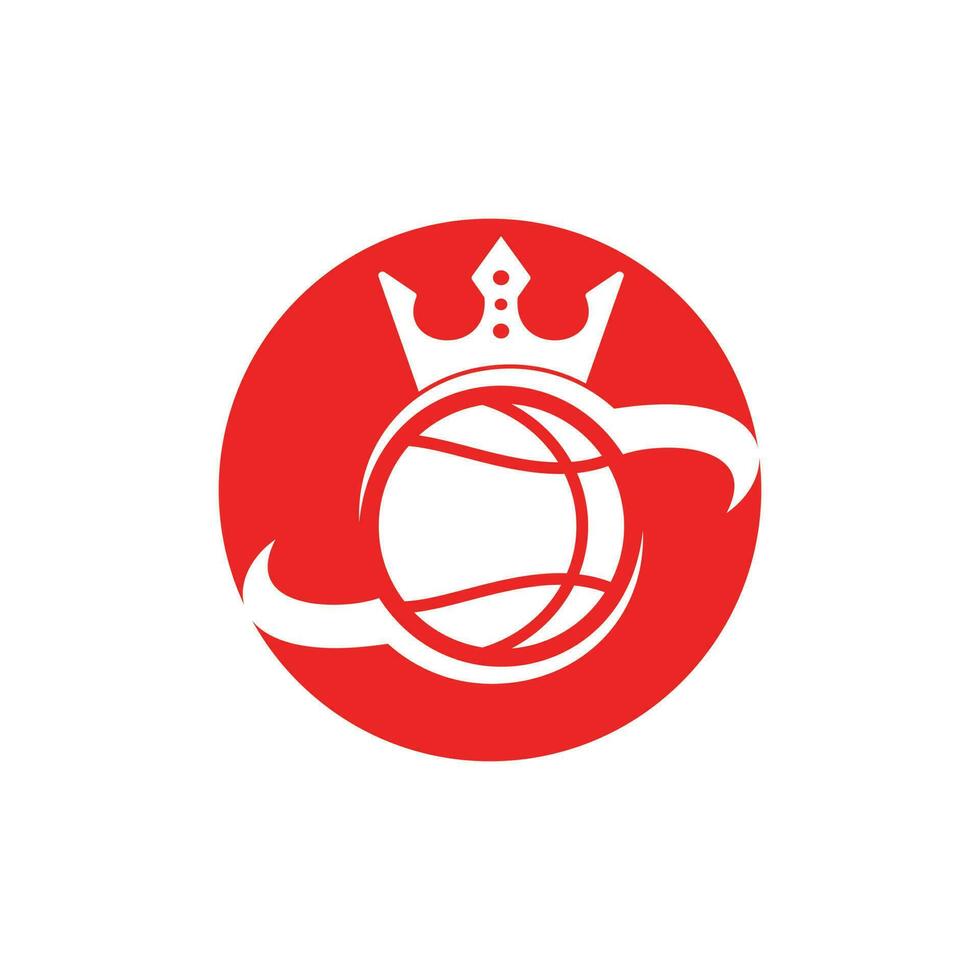 Basketball König Vektor Logo Design Vorlage .