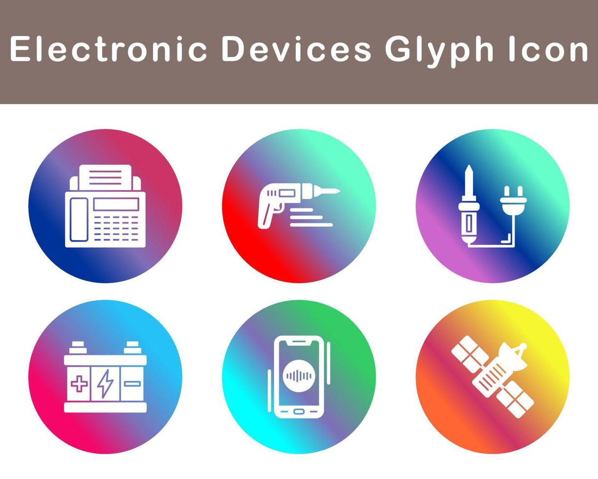 elektronisk enheter vektor ikon uppsättning