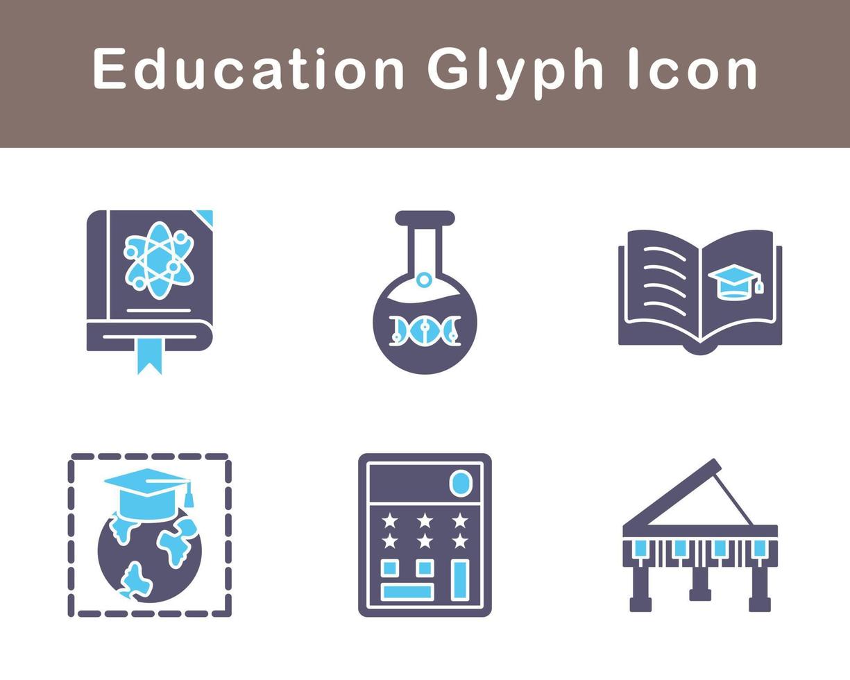 utbildning vektor ikon uppsättning