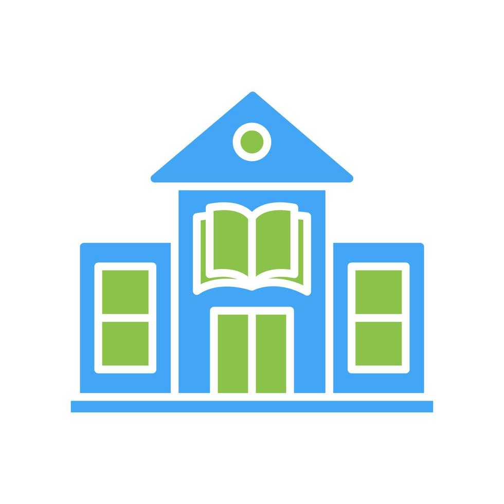 bibliotek byggnad unik vektor ikon