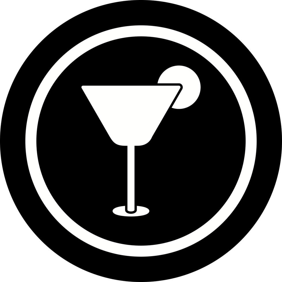 Vektorsymbol für Cocktailgetränke vektor