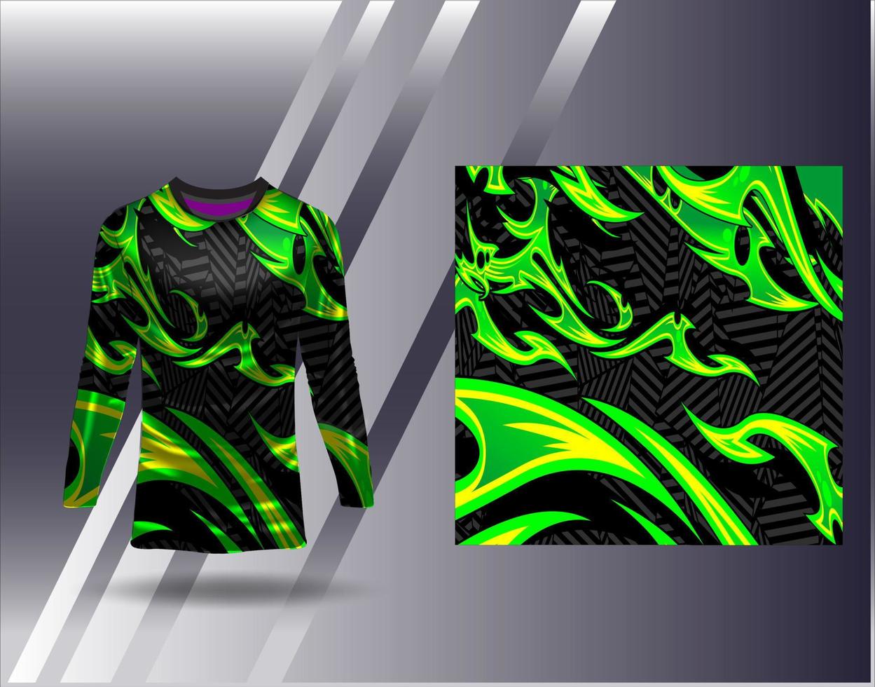 T-Shirt Sportdesign für Renntrikot Radsport Fußballspiele vektor
