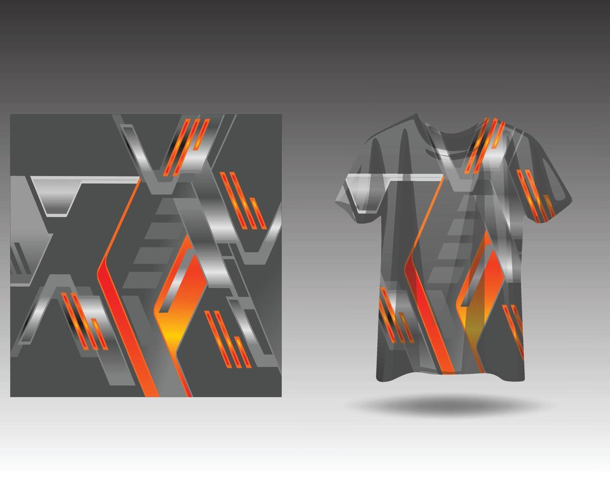 tshirt sporter design för tävlings jersey cykling fotboll gaming vektor