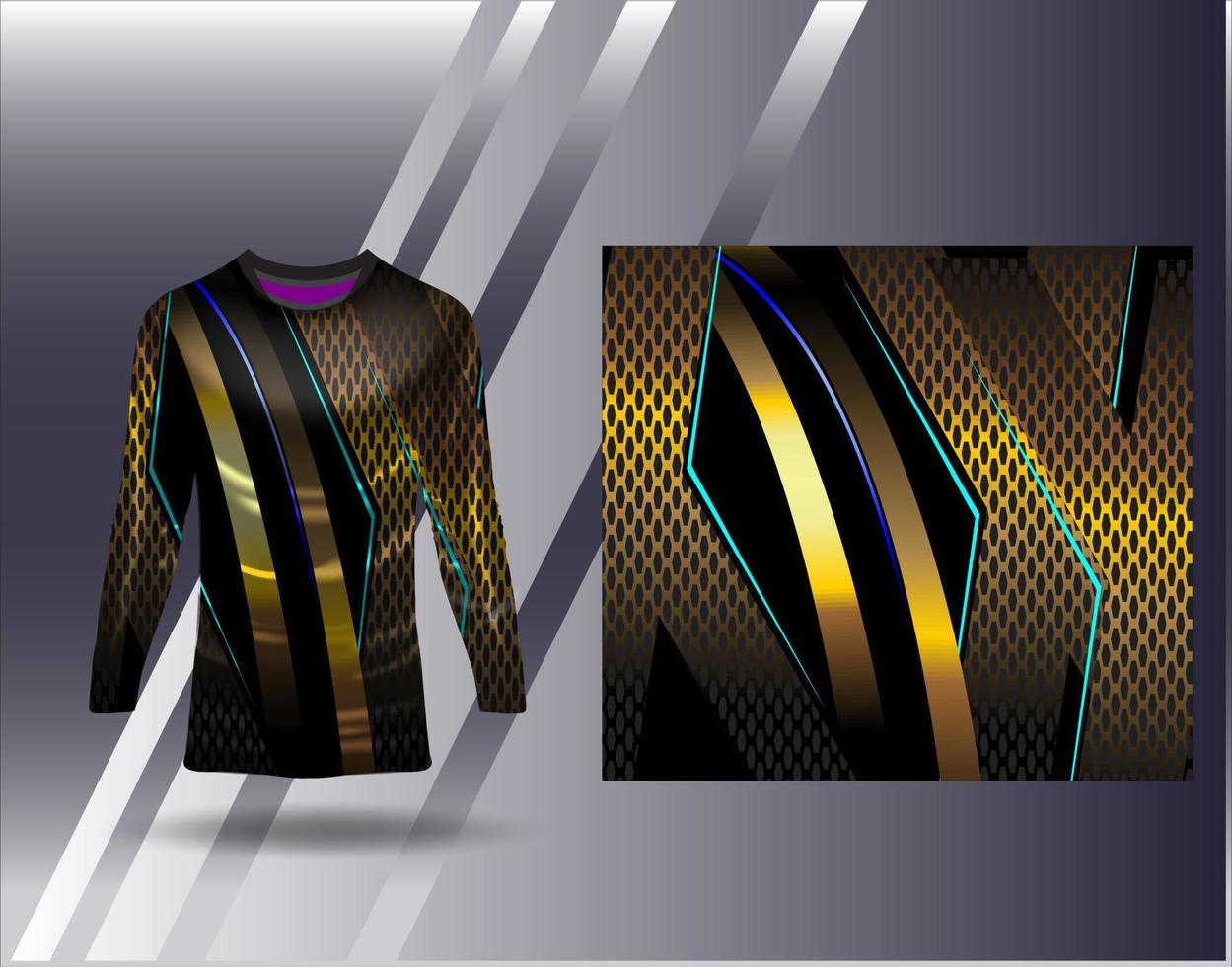 T-Shirt Sportdesign für Renntrikot Radsport Fußballspiele vektor