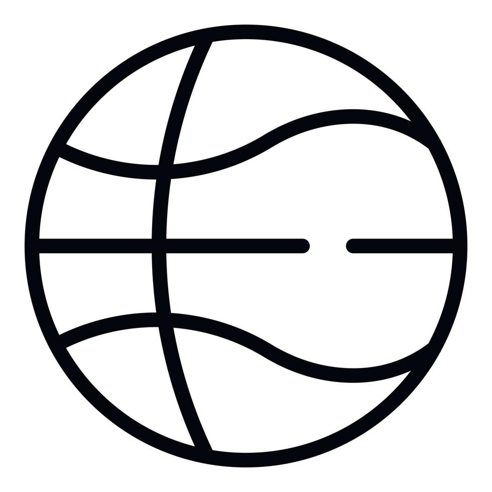 Basketball Ball Symbol Gliederung Vektor. Geschäft Waren vektor