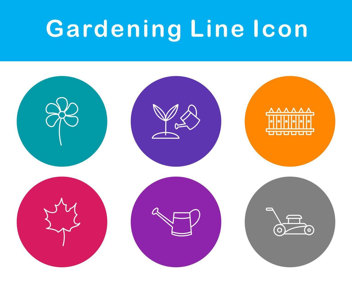 trädgårdsarbete vektor ikon uppsättning