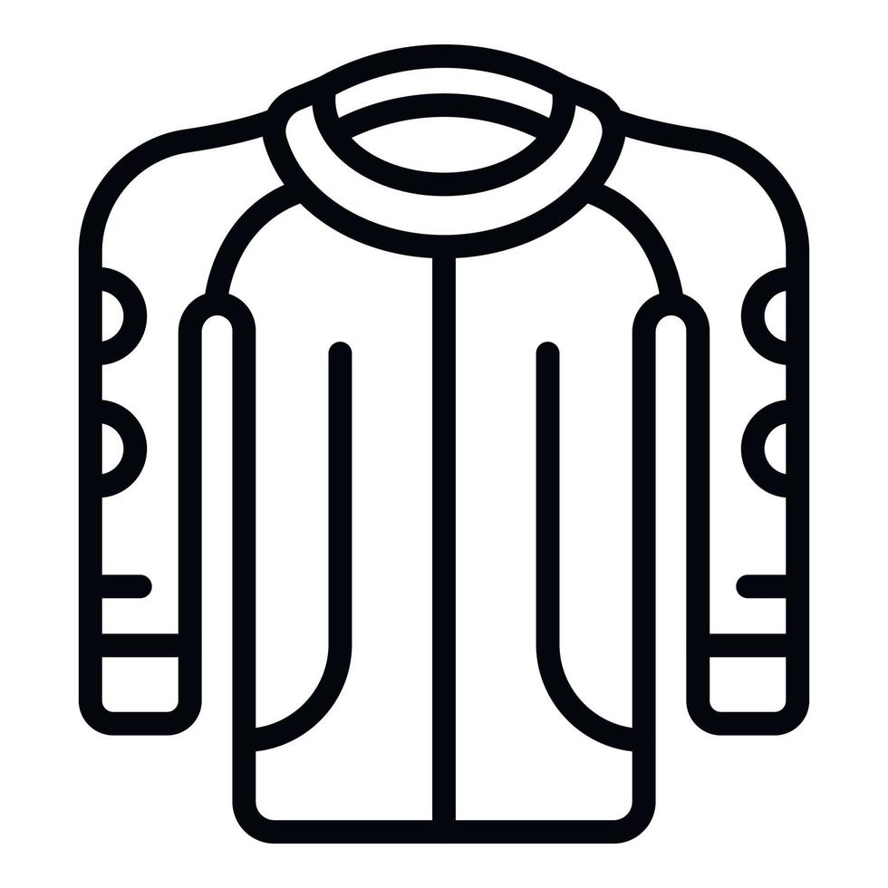 Mode Jacke Symbol Gliederung Vektor. Biker Uniform vektor