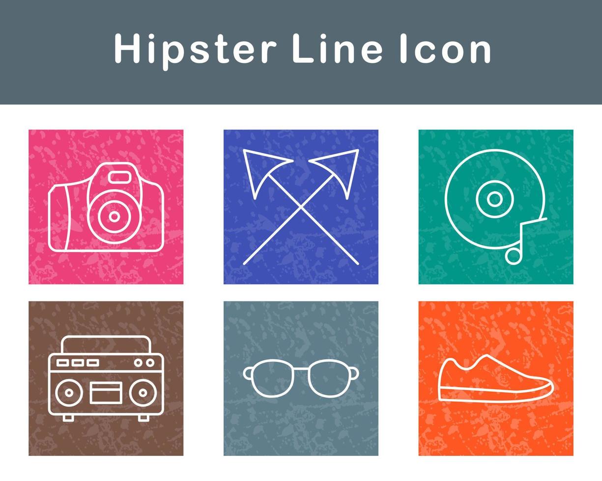 Hipster Vektor Symbol einstellen