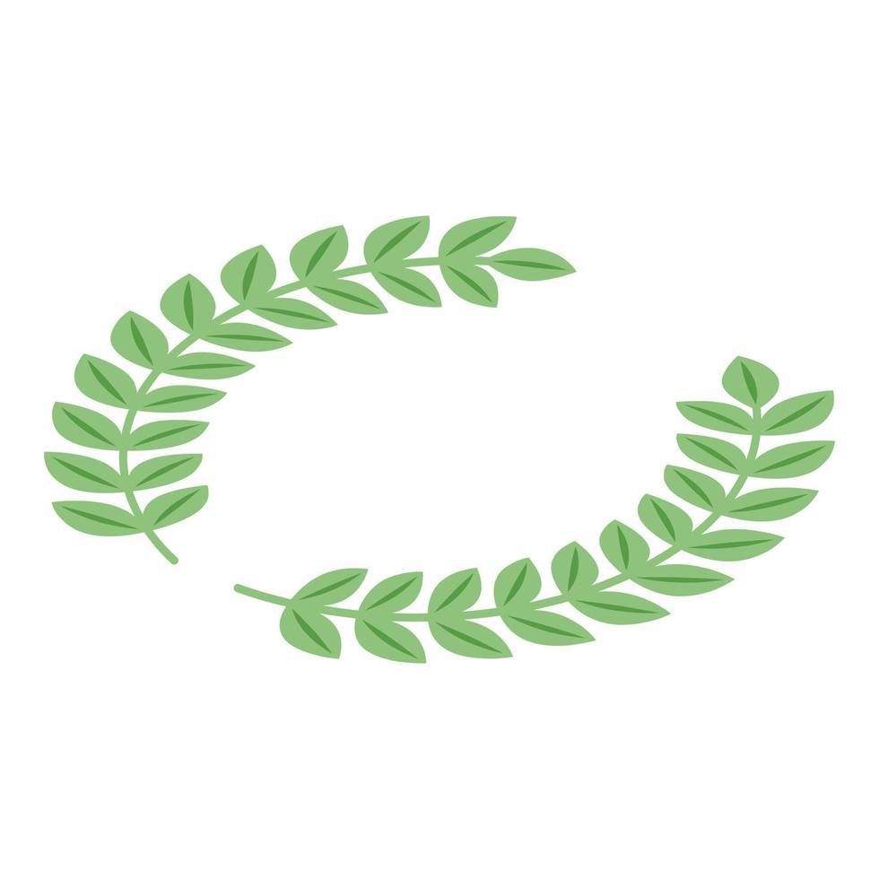 griechisch Lorbeer Symbol isometrisch Vektor. Rom Geschichte vektor