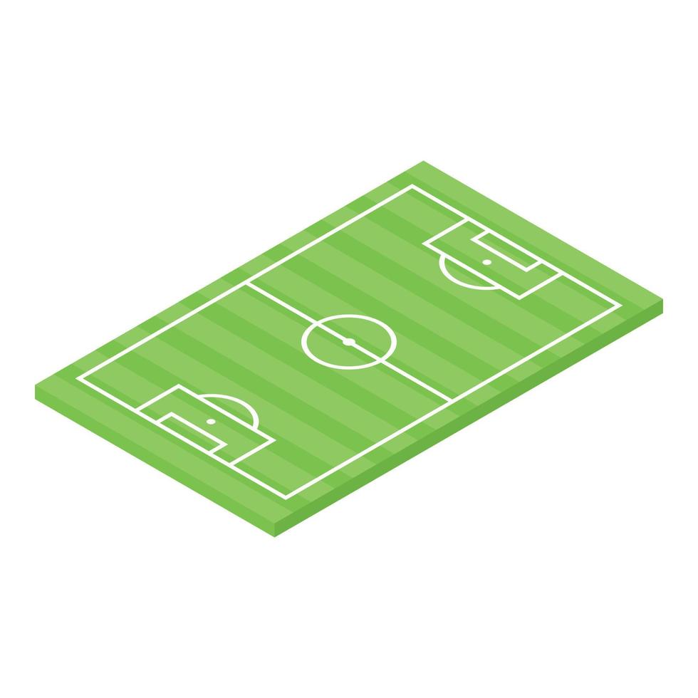 fotboll fält ikon isometrisk vektor. fotboll domare vektor