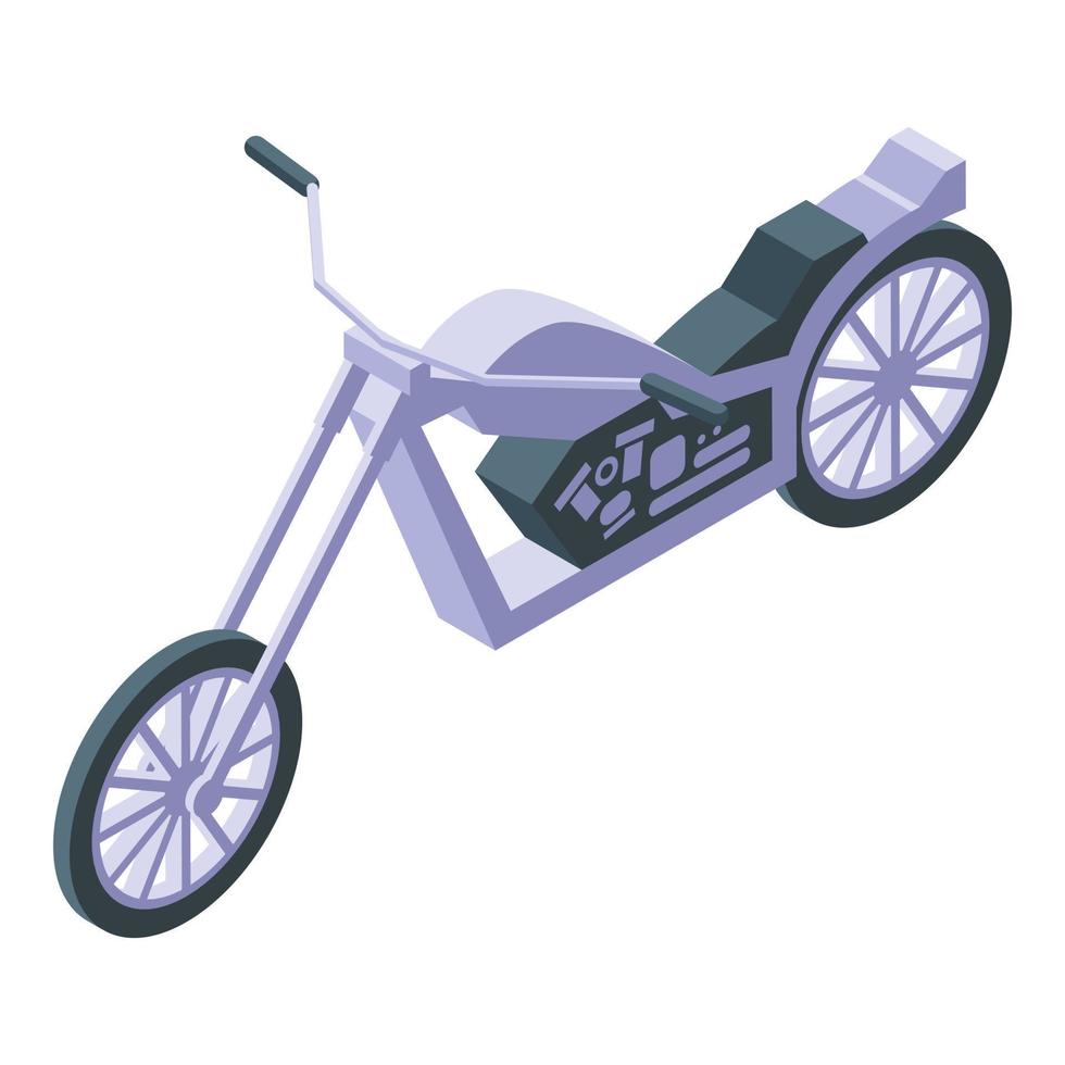 chopper fordon ikon isometrisk vektor. cykel rida vektor