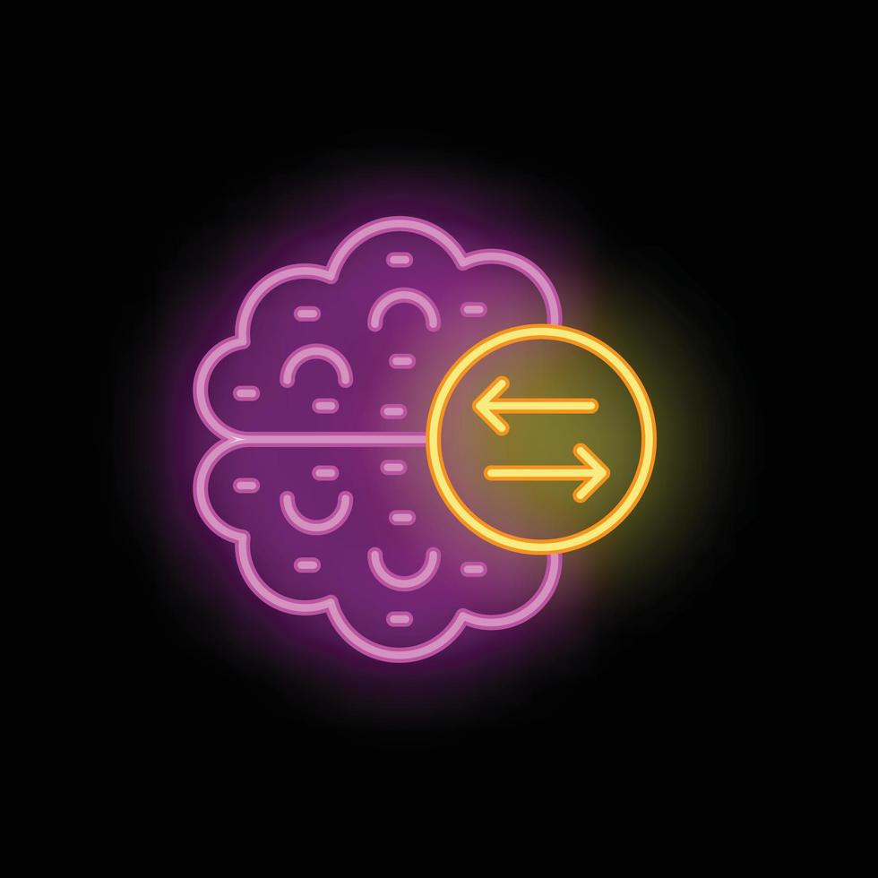 Brainstorming Symbol Neon- Vektor