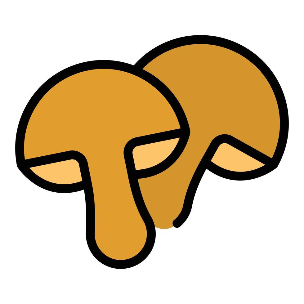 Pilz Vitamin Symbol Vektor eben