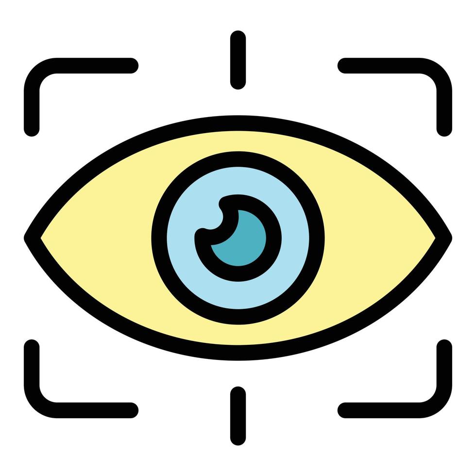 Vision Wert Symbol Vektor eben