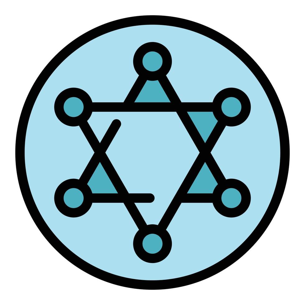 Spiritualität Symbol Vektor eben