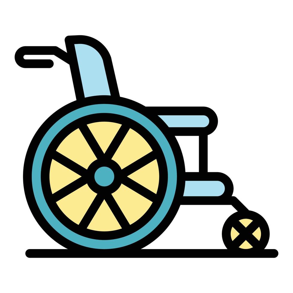 rullstol ikon vektor platt