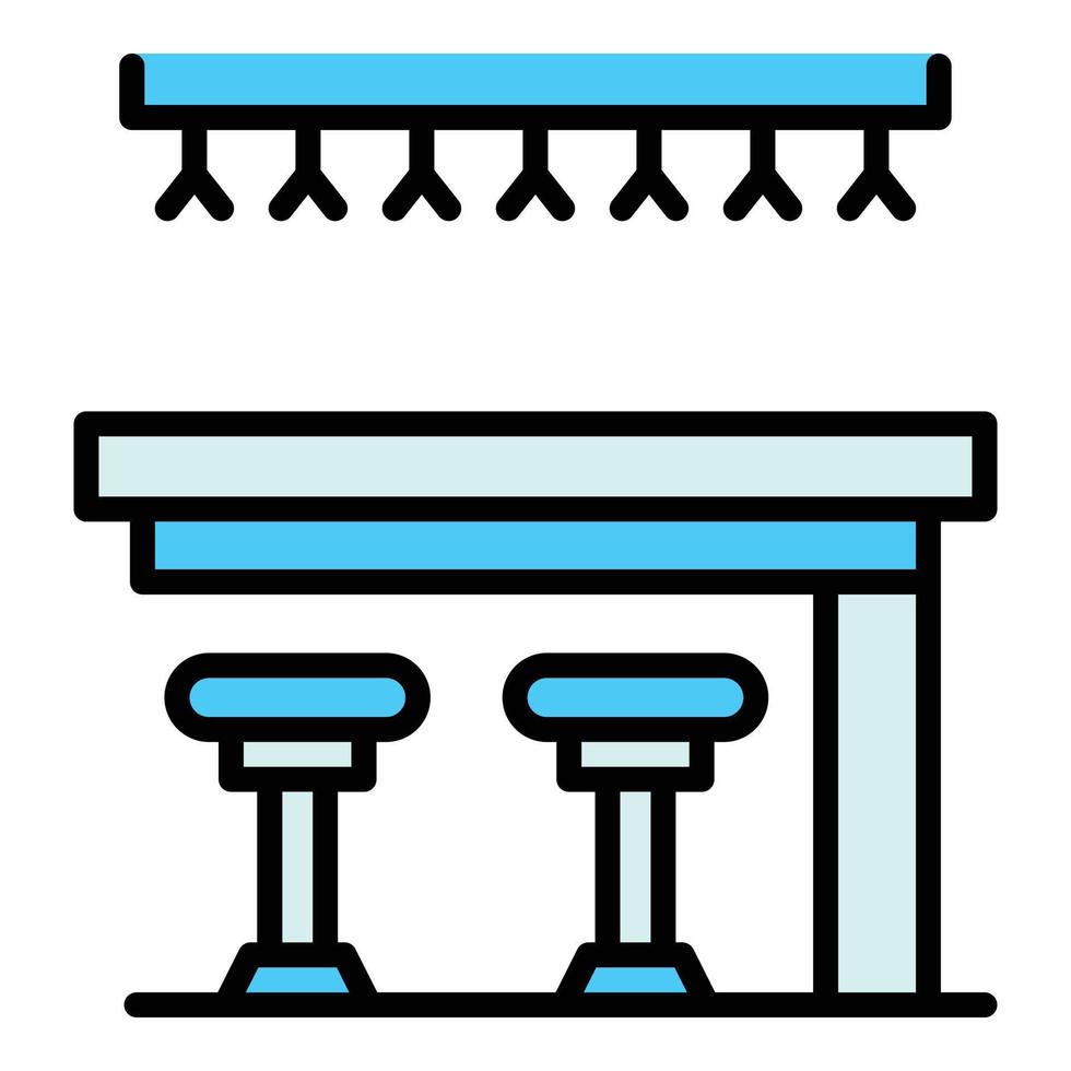 Bar Schemel Symbol Vektor eben