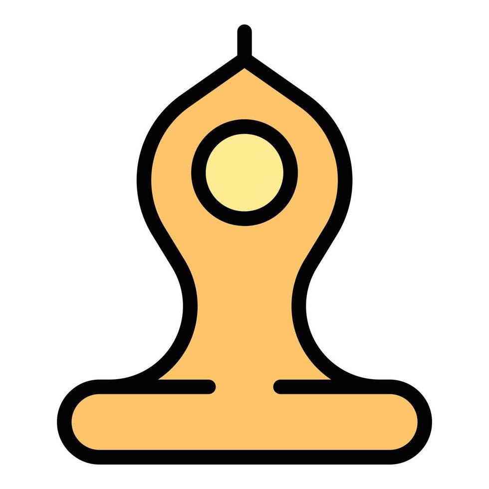 Buddhist Yoga Symbol Vektor eben