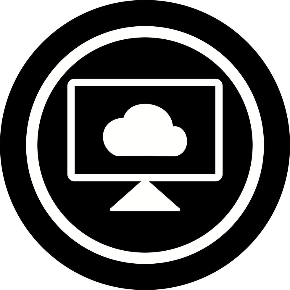 Cloud-System-Vektor-Symbol vektor