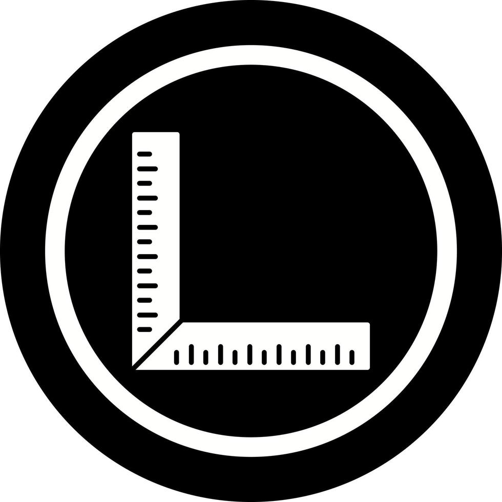 quadratisches Lineal-Vektorsymbol vektor