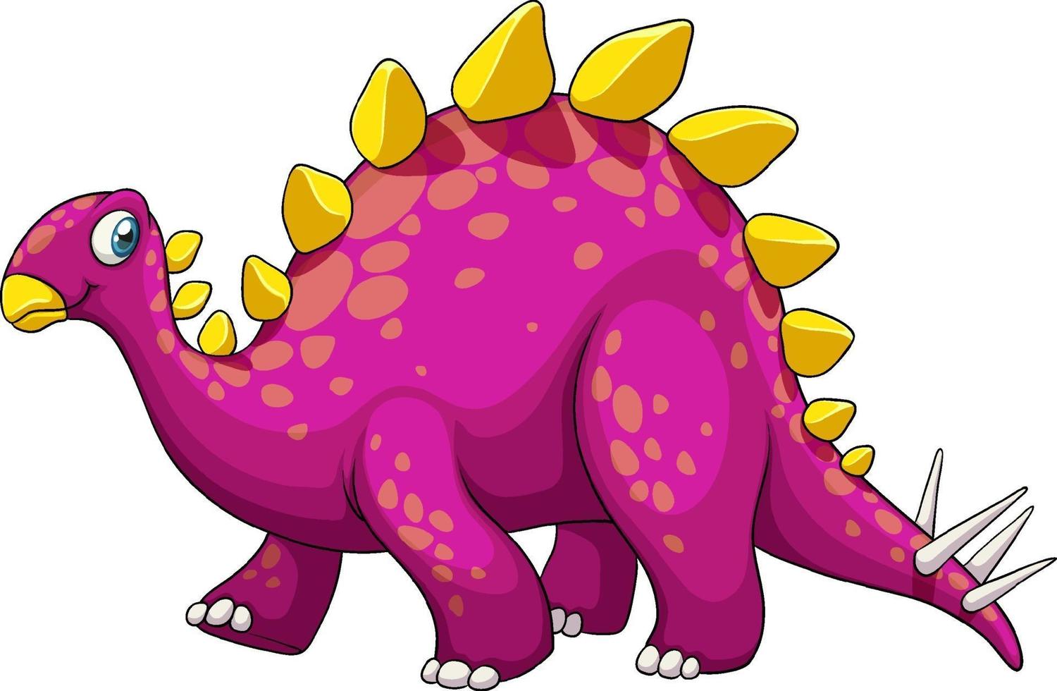 en stegosaurus dinosaurie tecknad karaktär vektor
