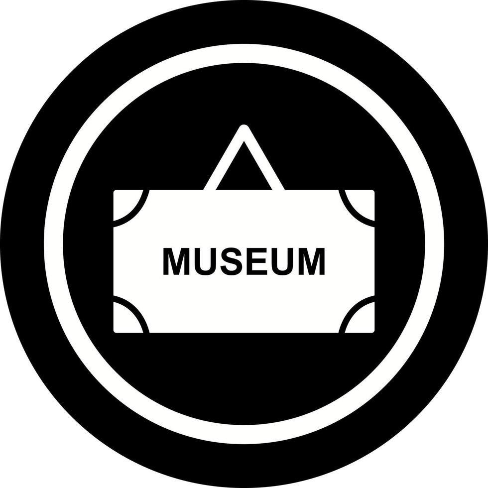 Museum-Tag-Vektor-Symbol vektor