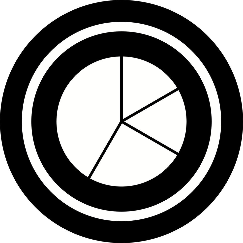 cirkeldiagram vektor ikon