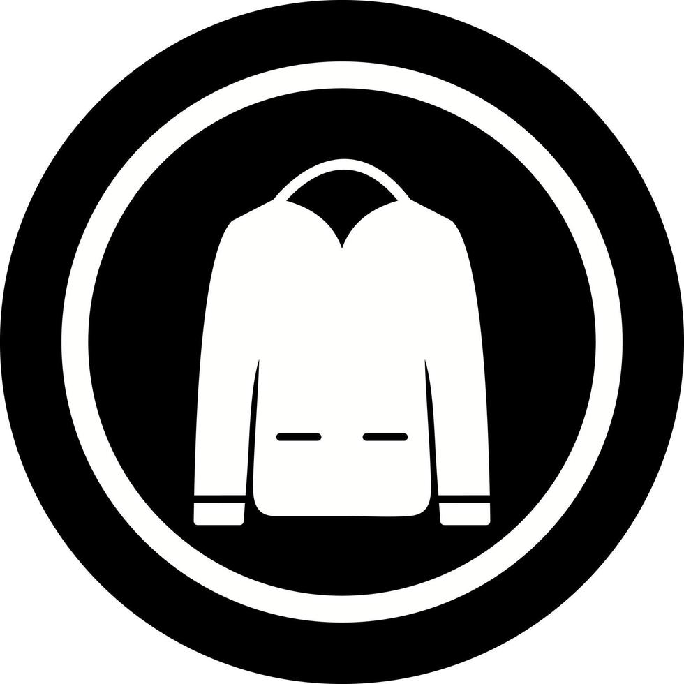 Männer Jacke einzigartig Vektor Symbol