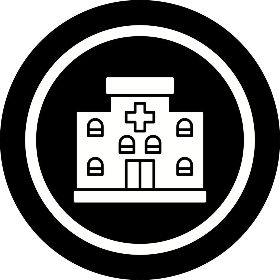 Krankenhaus einzigartig Vektor Symbol