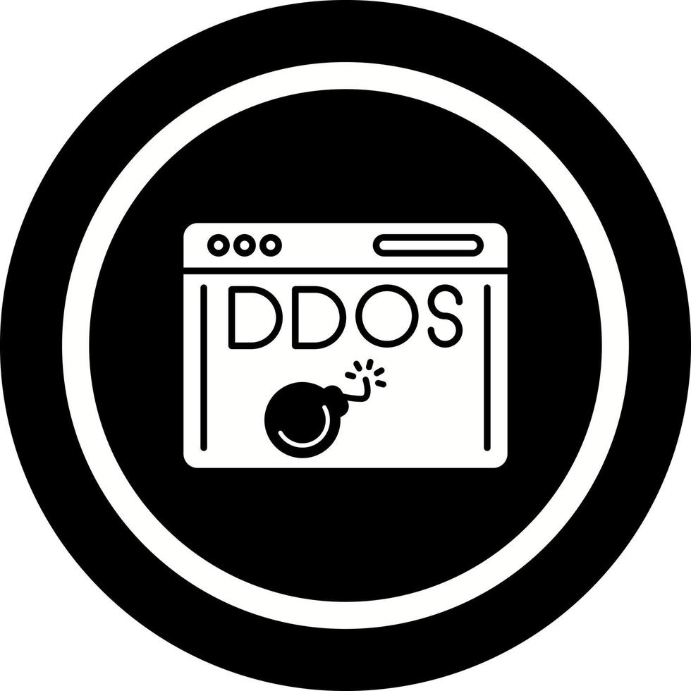 Ddos-Angriffsvektorsymbol vektor