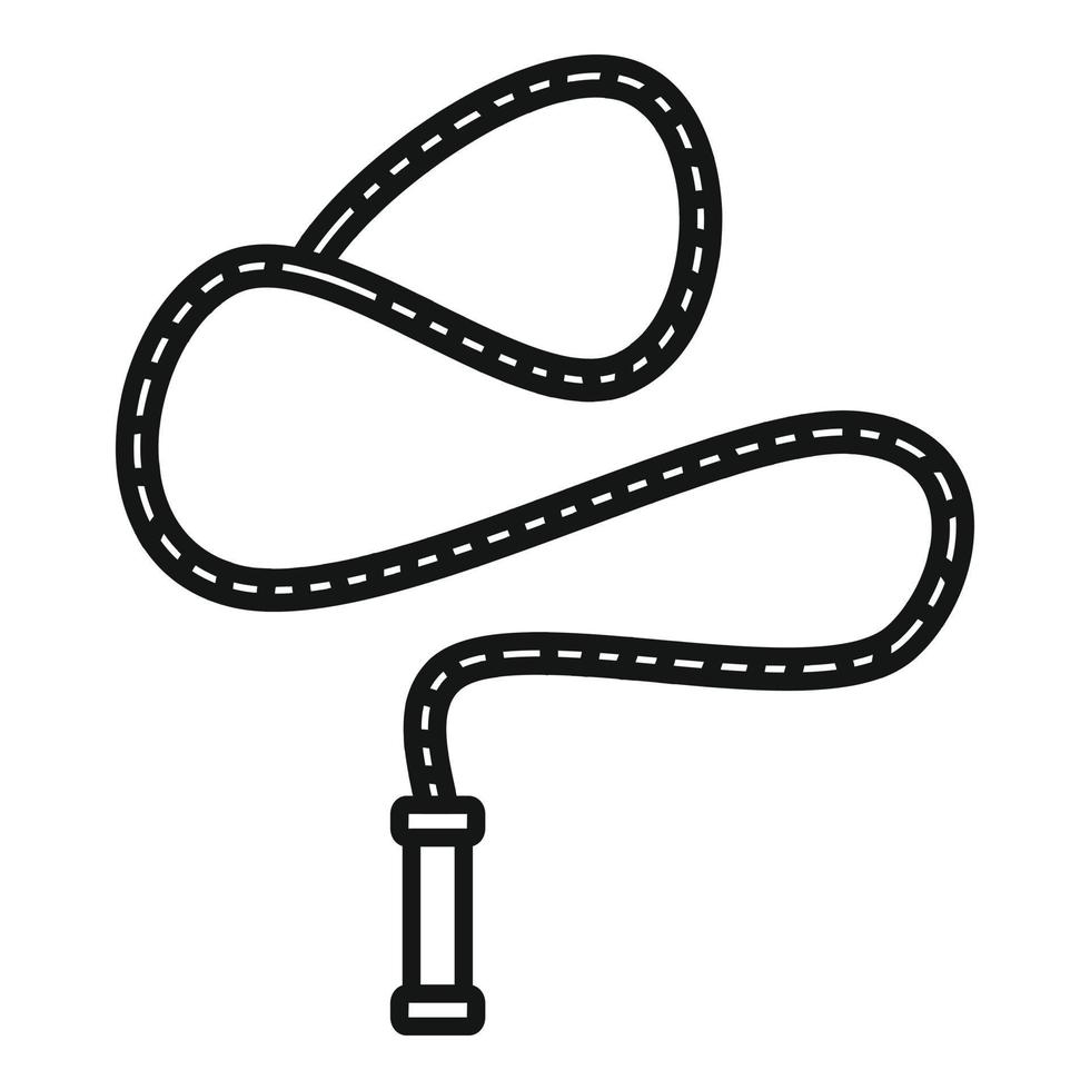 Land Lasso Symbol Gliederung Vektor. Western Knoten vektor