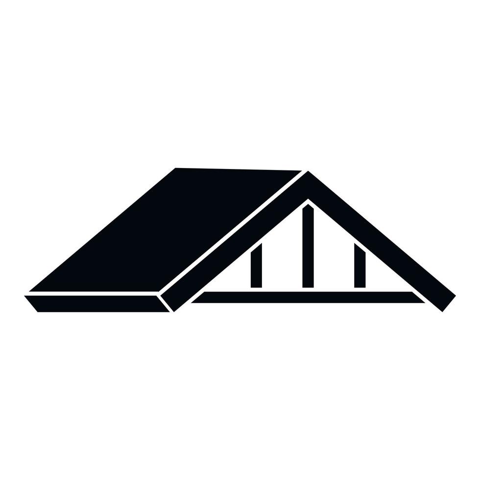 Material Dach Symbol einfach Vektor. Gebäude Konstruktion vektor