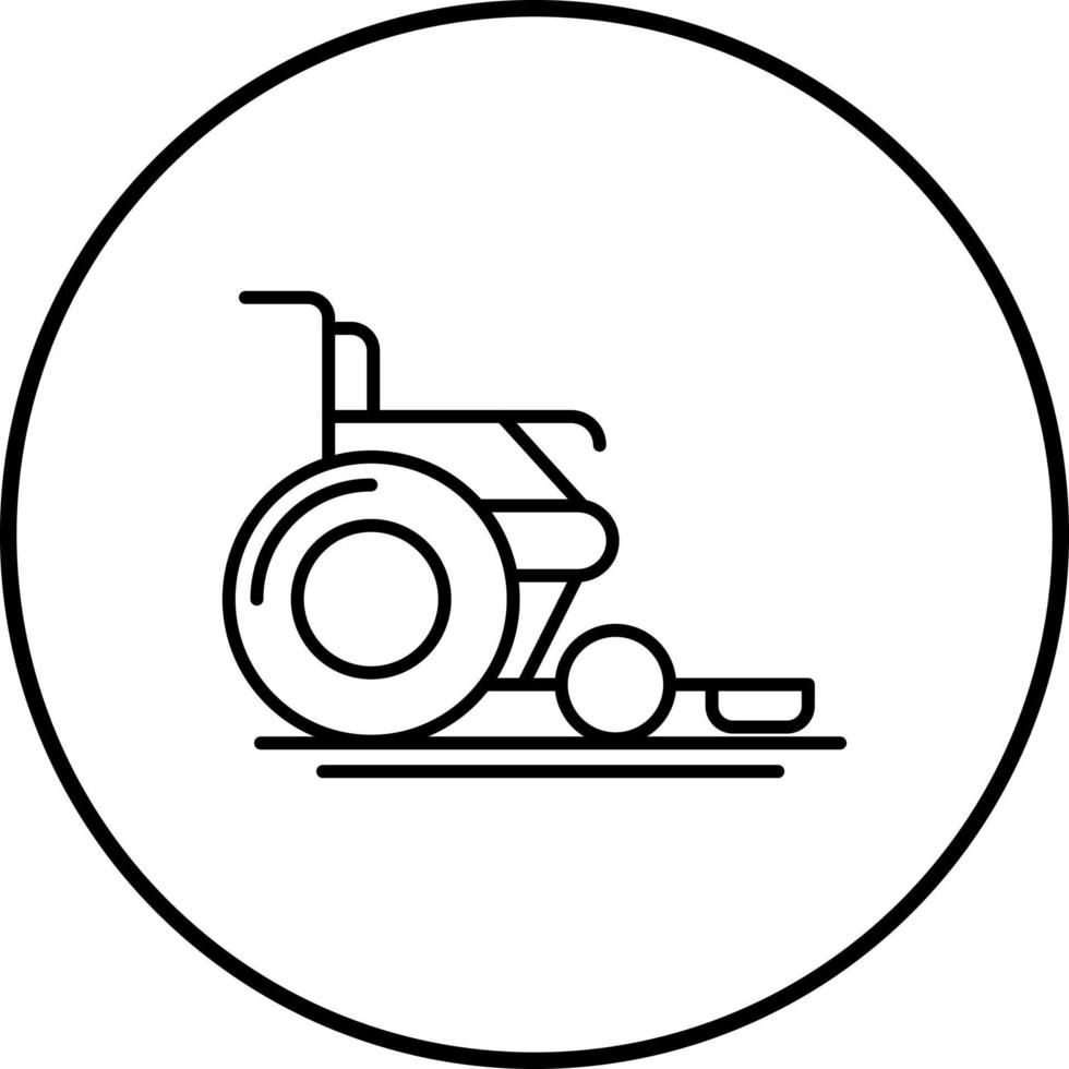 Rad Stuhl einzigartig Vektor Symbol