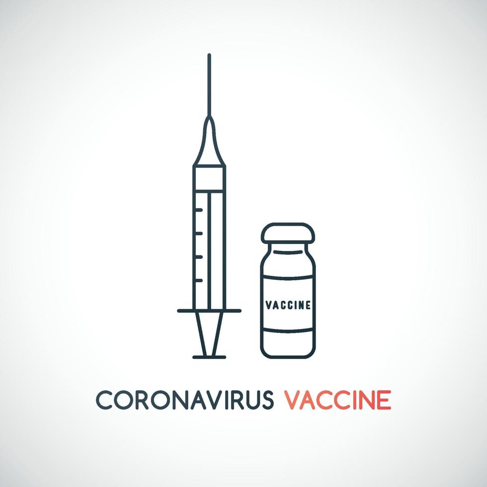koncept för coronavirusvaccin. covid19 karantän. vektor