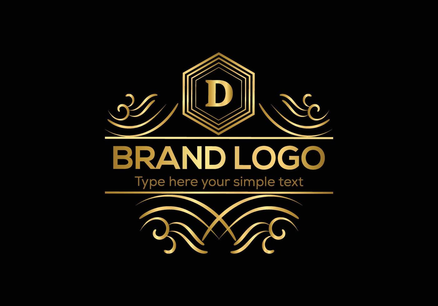 Initiale Brief Luxus Logo Vorlage im Vektor Kunst zum Restaurant und andere Vektor Illustration
