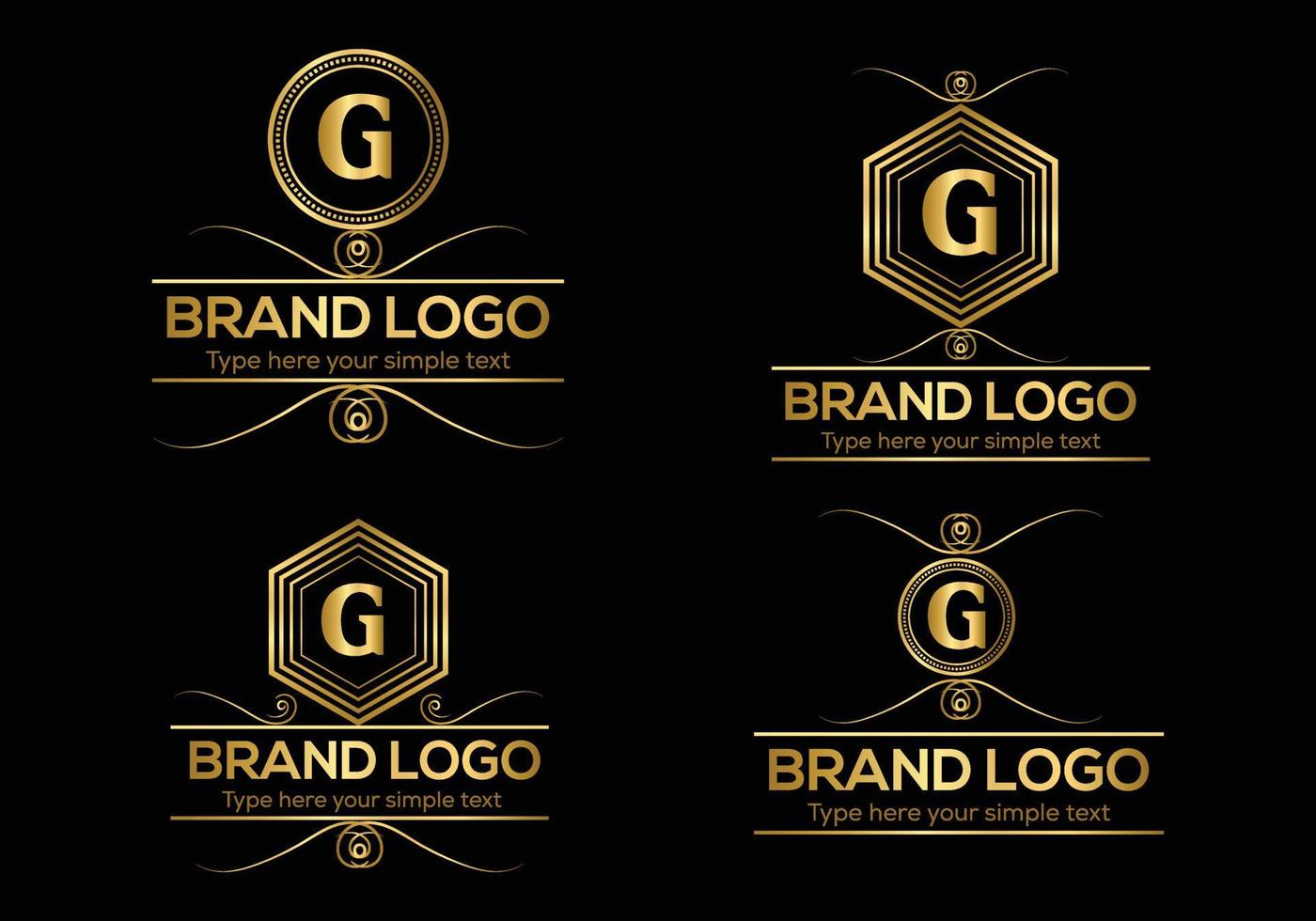 Initiale Brief Luxus Logo Vorlage im Vektor Kunst zum Restaurant und andere Vektor Illustration